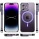 Чохол TPU+PC Colorful with MagSafe для Apple iPhone 12 (6.1") Purple