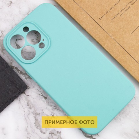 Чохол Silicone Case Full Protective (AA) NO LOGO для Apple iPhone 16 Pro Max (6.9") Бірюзовий / Marine Green