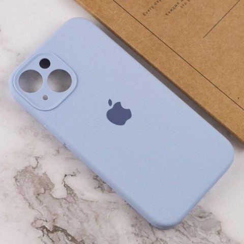 Чохол Silicone Case Full Camera Protective (AA) для Apple iPhone 14 (6.1") Блакитний / Lilac Blue