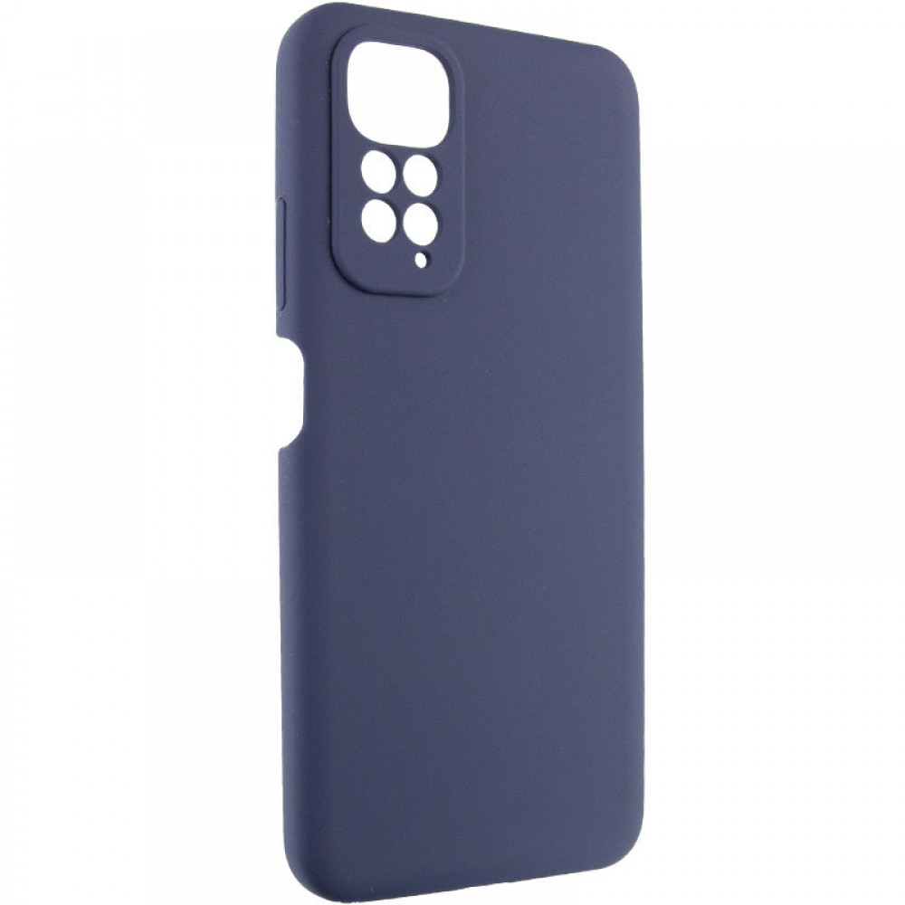 Чохол Silicone Cover Lakshmi Full Camera (AAA) для Xiaomi Redmi Note 11 (Global) / Note 11S Темно-синій / Midnight blue