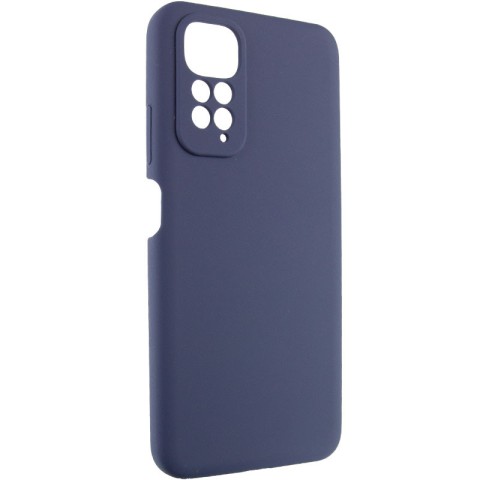 Чохол Silicone Cover Lakshmi Full Camera (AAA) для Xiaomi Redmi Note 11 (Global) / Note 11S Темно-синій / Midnight blue
