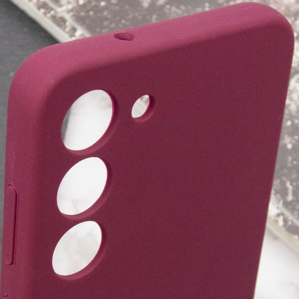Чохол Silicone Cover Lakshmi Full Camera (AAA) для Samsung Galaxy A05s Бордовий / Plum