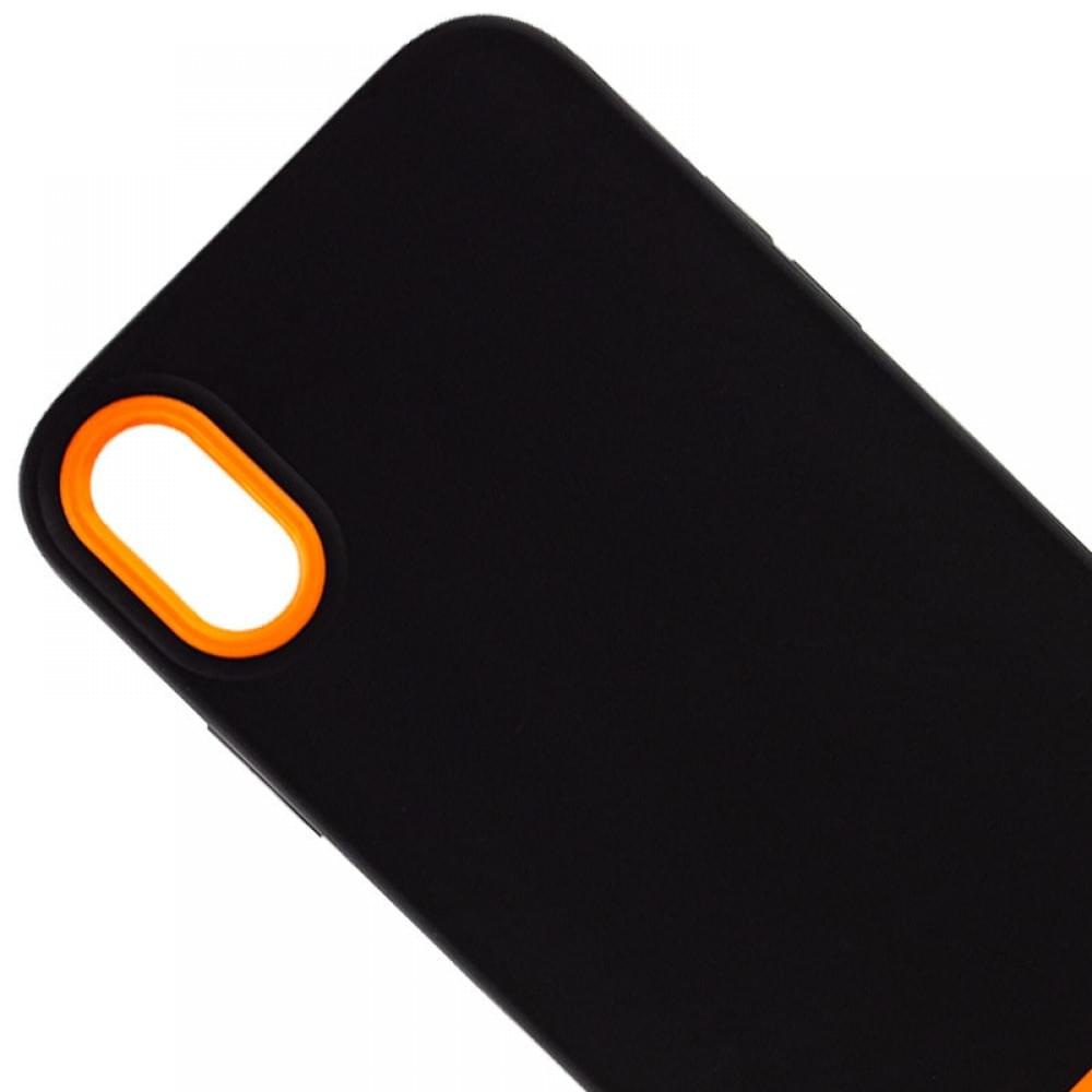 Чохол TPU+PC Bichromatic для Apple iPhone X / XS (5.8") Black / Orange