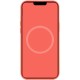 Чохол Silicone case (AAA) full with Magsafe and Animation для Apple iPhone 12 Pro / 12 (6.1") Помаранчевий / Pink citrus