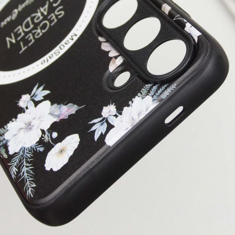 TPU+PC чохол Secret Garden with MagFit для Samsung Galaxy S24 Black