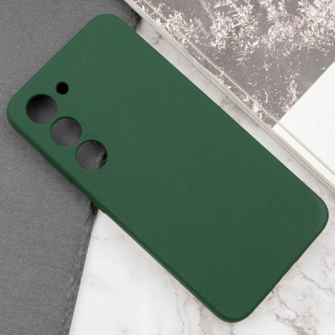 Чохол Silicone Cover Lakshmi Full Camera (AAA) для Samsung Galaxy S22 Зелений / Cyprus Green