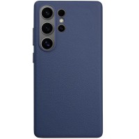 Шкіряний чохол Leather Case (AAA) для Samsung Galaxy S25 Ultra Dark Blue