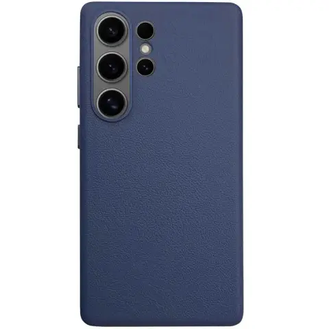 Шкіряний чохол Leather Case (AAA) для Samsung Galaxy S25 Ultra Dark Blue