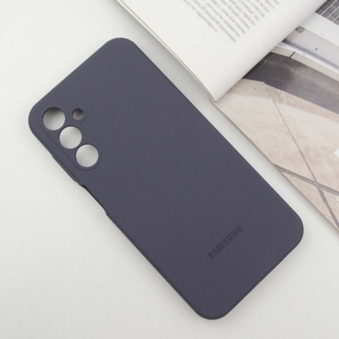 Чохол Silicone Cover Lakshmi Full Camera (AAA) with Logo для Samsung Galaxy A26 5G Сірий / Dark Gray
