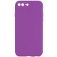 Чохол Silicone Case Square Full Camera Protective (AA) NOLOGO для Apple iPhone 7 plus/8 plus (5.5") Фіолетовий / Grape