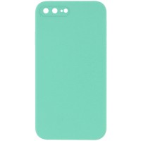 Чохол Silicone Case Square Full Camera Protective (AA) NOLOGO для Apple iPhone 7 plus/8 plus (5.5") Бірюзовий / Turquoise