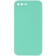 Чохол Silicone Case Square Full Camera Protective (AA) NOLOGO для Apple iPhone 7 plus/8 plus (5.5") Бірюзовий / Turquoise