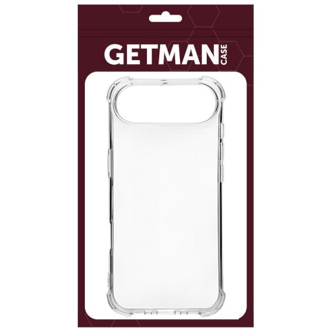 TPU чохол GETMAN Ease logo посилені кути для Apple iPhone 17 Air (6.5") Безбарвний (прозорий)
