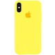 Чохол Silicone Case Full Protective (AA) для Apple iPhone X / XS (5.8") Жовтий / Yellow