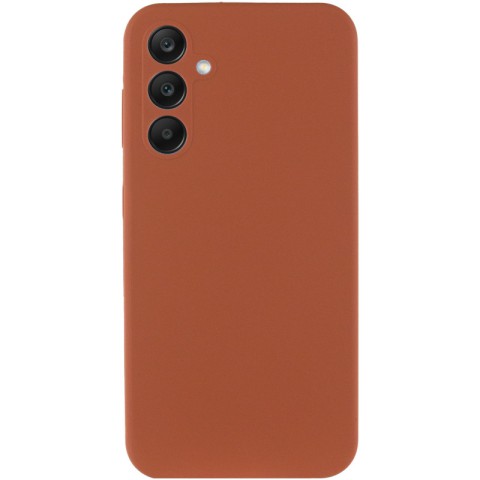 Чохол Silicone Cover Lakshmi Full Camera (AA) для Samsung Galaxy A35 Коричневий / Brown