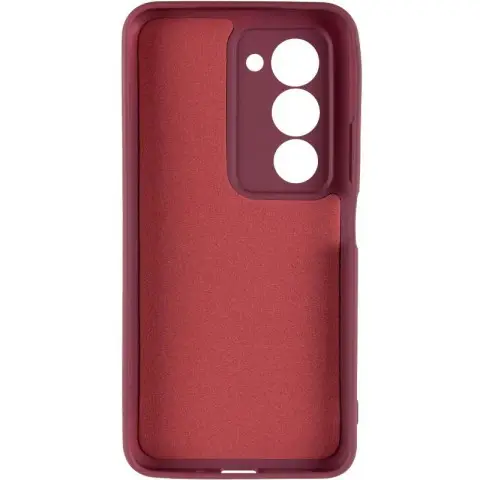 Чохол TPU GETMAN Liquid Silk Full Camera для Xiaomi Redmi 15 (EU) Бордовий / Marsala