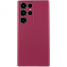 Чохол Silicone Cover Lakshmi Full Camera (AA) для Samsung Galaxy S24 Ultra Бордовий / Marsala