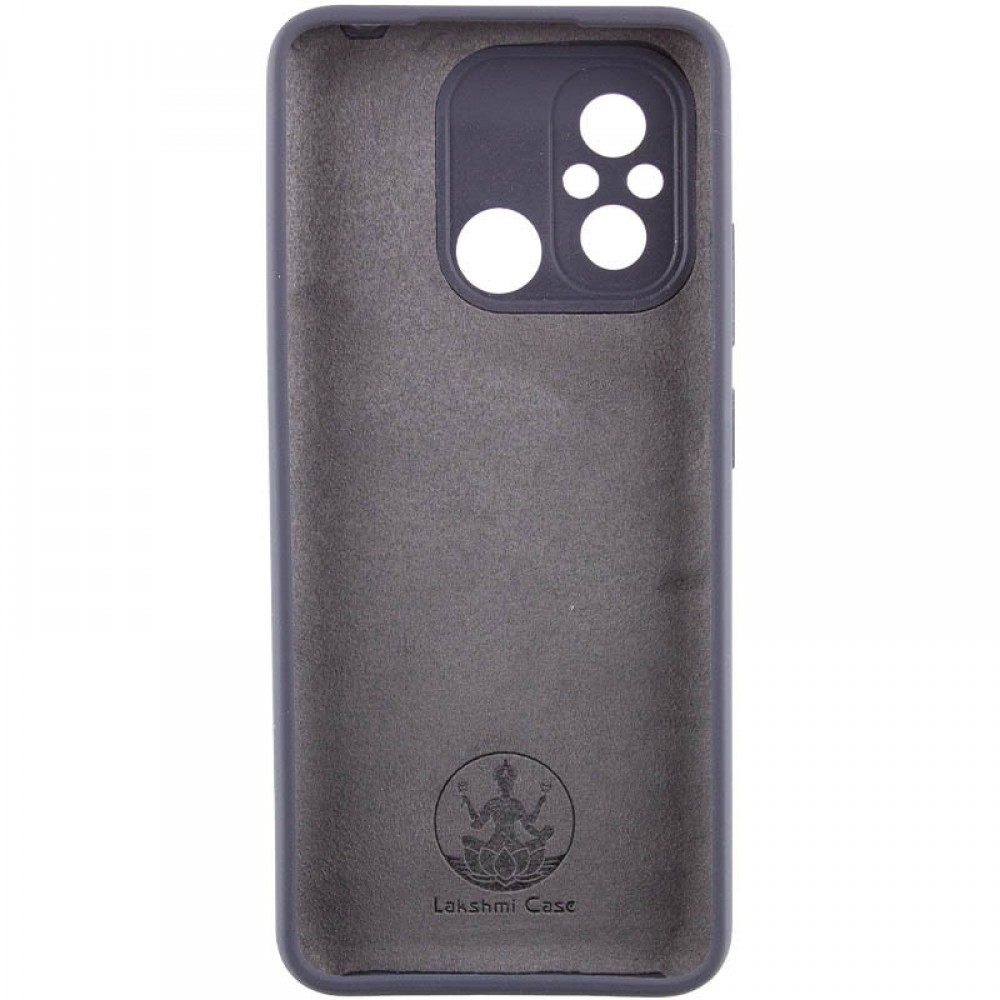 Чохол Silicone Cover Lakshmi Full Camera (AAA) для Xiaomi Redmi 12C Сірий / Dark Gray