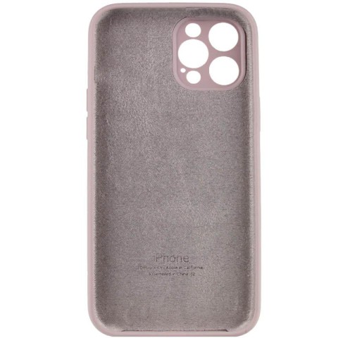Чохол Silicone Case Full Camera Protective (AA) для Apple iPhone 12 Pro (6.1") Сірий / Lavender