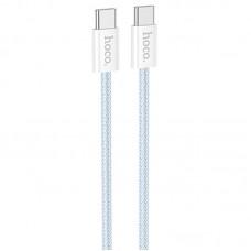 Дата кабель Hoco X104 Source 60W Type-C to Type-C (1m) Blue