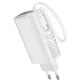 Портативний ЗП Power Bank Hoco J148 Handy PD20W with cable 5000 mAh White