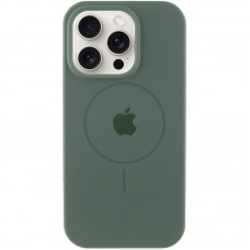 Чохол Silicone Case Full Protective (AA) with MagSafe для Apple iPhone 13 Pro Max (6.7") Зелений / Pine green