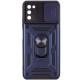 Ударостійкий чохол Camshield Serge Ring для Samsung Galaxy A03s Синій