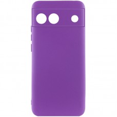 Чохол Silicone Cover Lakshmi Full Camera (A) для Google Pixel 6a Фіолетовий / Purple