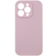 Чохол Silicone Case Full Camera Protective (AA) NO LOGO для Apple iPhone 16 Pro Max (6.9") Рожевий / Chalk Pink