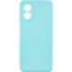 Силіконовий чохол Candy Full Camera для Oppo A38 / A18 Бірюзовий / Turquoise
