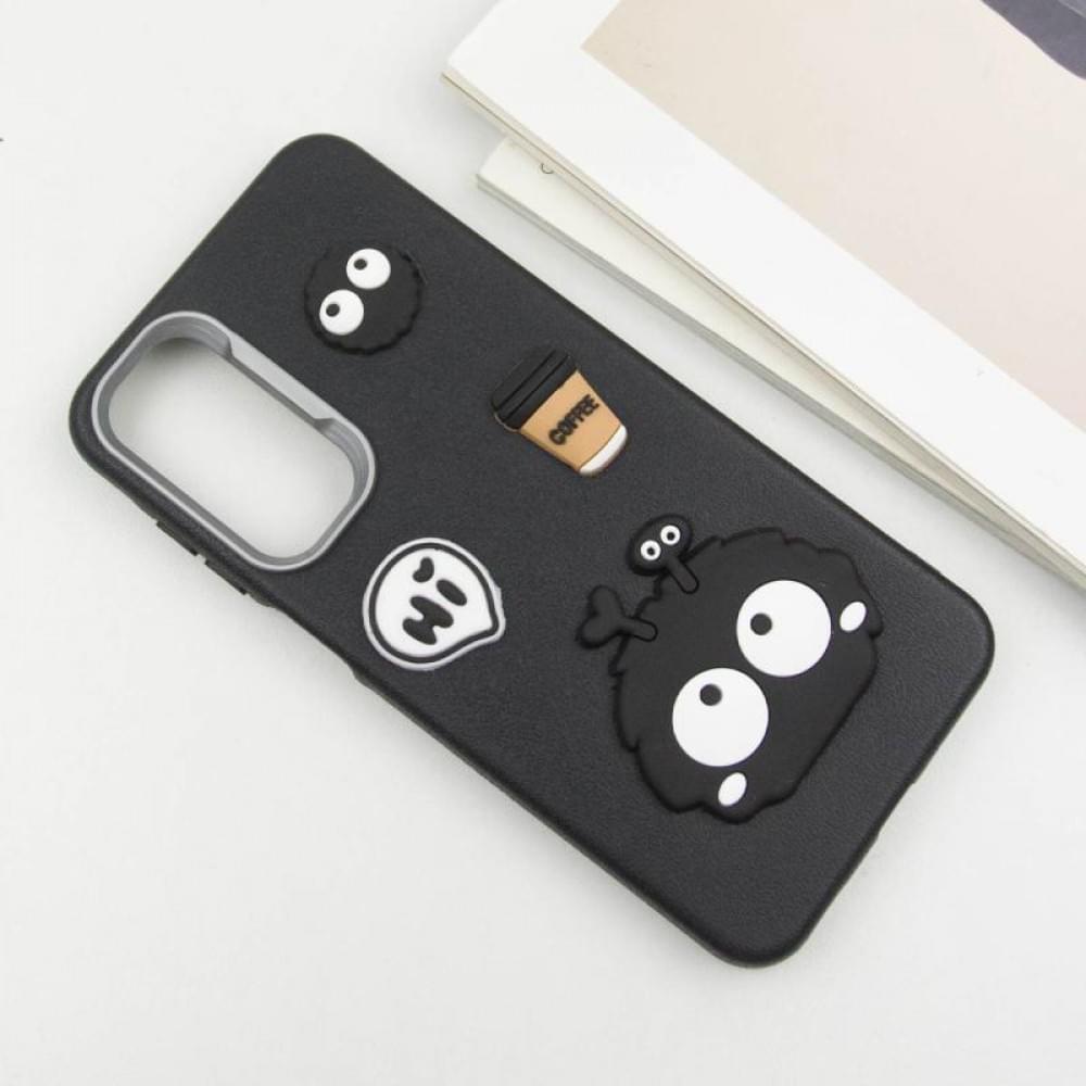 Чохол TPU Leather Toys для Samsung Galaxy S24 FE Monster / Black