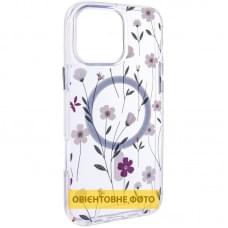 TPU+PC чохол Clear Garden with MagSafe для Apple iPhone 17 Air (6.5") Cherry Petal