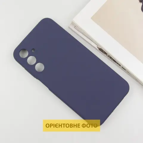 Чохол Silicone Cover Lakshmi Full Camera (AAA) для Samsung Galaxy S25 Edge Темно-синій / Midnight blue