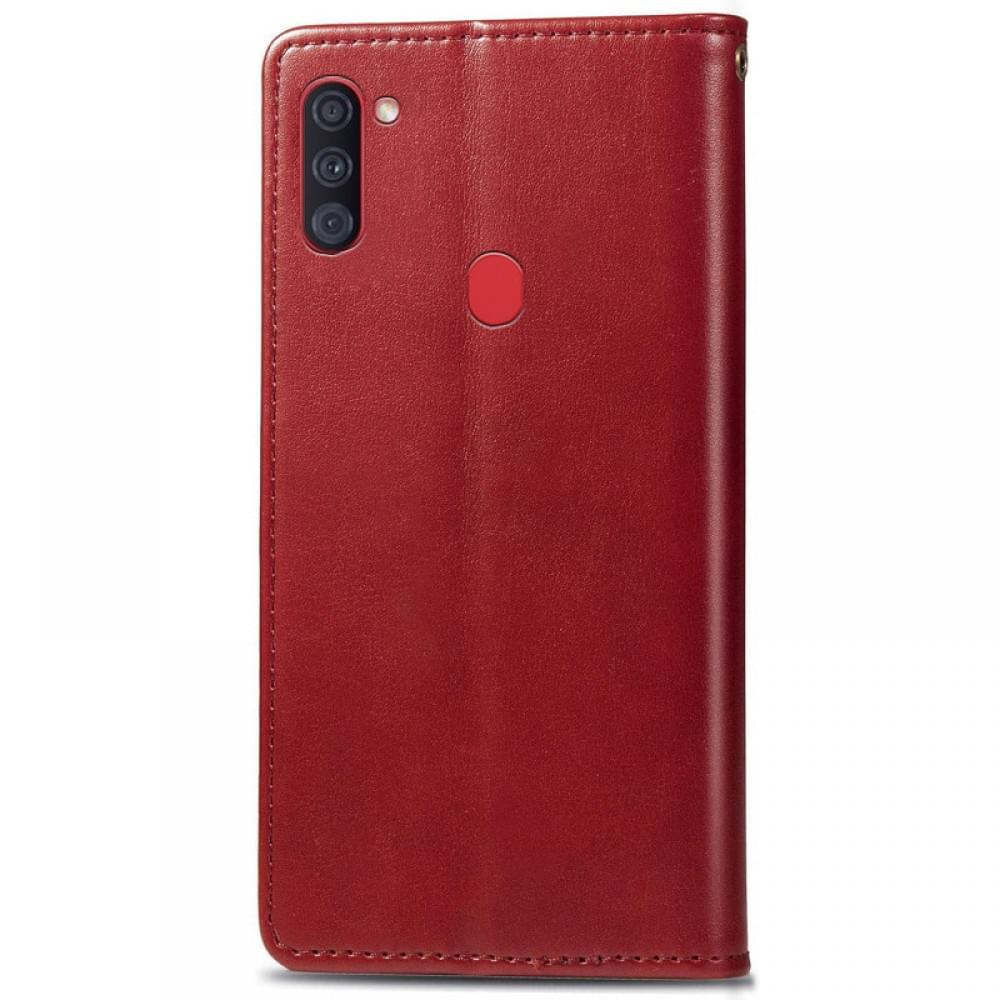 Кожаный чехол-книжка GETMAN Gallant (PU) для Samsung Galaxy A11