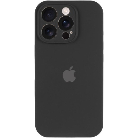 Чохол Silicone Case Full Camera Protective (AA) для Apple iPhone 14 Pro Max (6.7") Чорний / Black