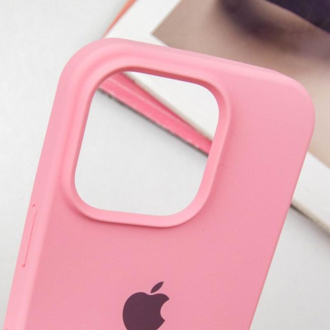 Чохол Silicone Case Full Protective (AA) для Apple iPhone 15 Pro (6.1") Рожевий / Light pink