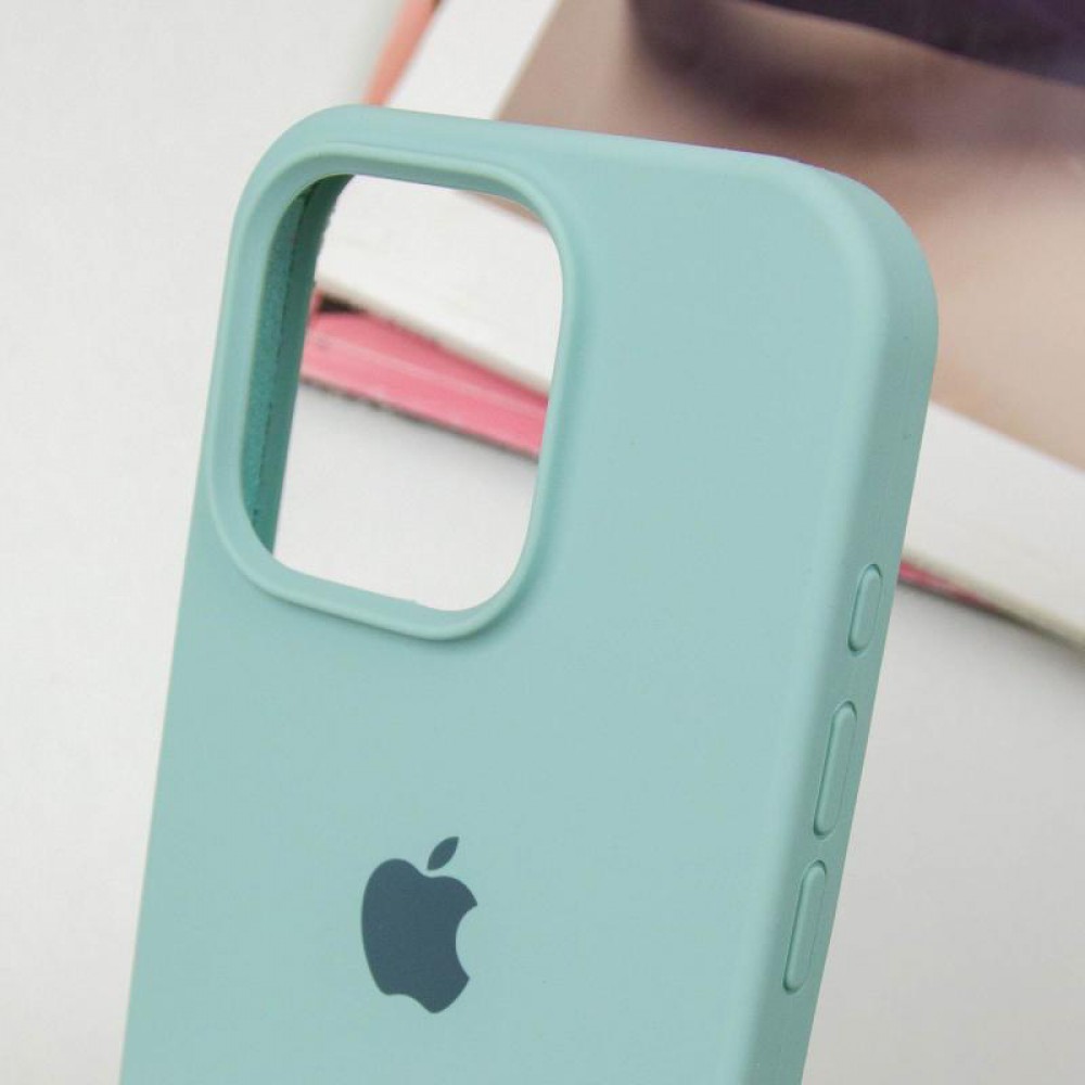 Чохол Silicone Case Full Protective (AA) для Apple iPhone 15 Pro (6.1") Бірюзовий / Beryl