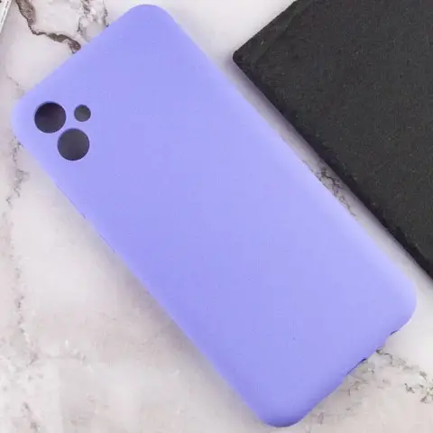 Чохол Silicone Cover Lakshmi Full Camera (AAA) для Samsung Galaxy A04e Бузковий / Dasheen