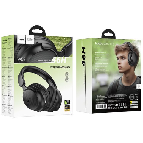 Накладні бездротові навушники Hoco W53 Tone Classic Black