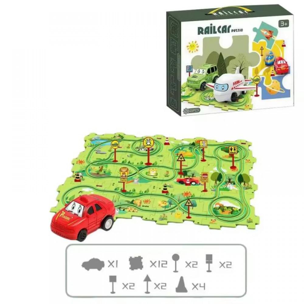 Розвиваюча іграшка-пазл SHT 1103B Forest Park (25pcs) Green
