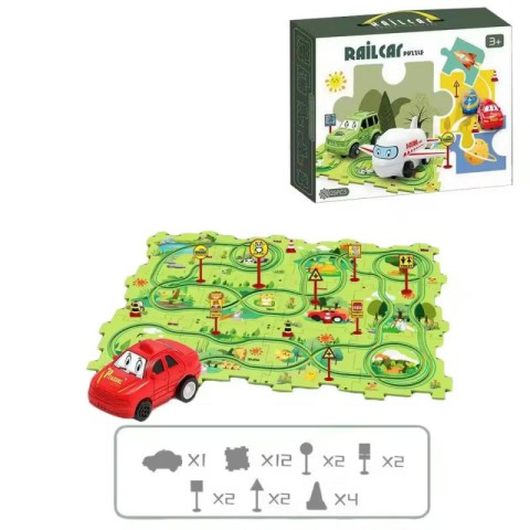 Розвиваюча іграшка-пазл SHT 1103B Forest Park (25pcs) Green