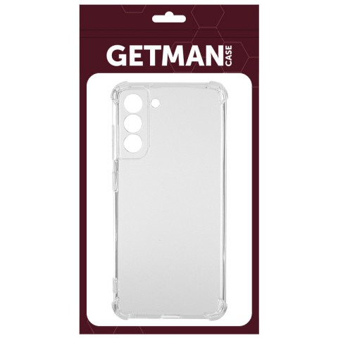 TPU чохол GETMAN Ease logo посилені кути Full Camera для Samsung Galaxy S22+ Безбарвний (прозорий)
