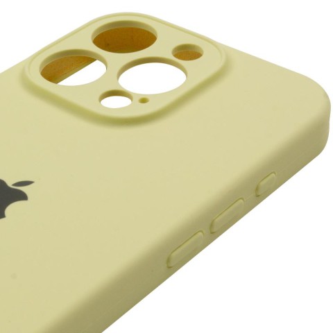 Чохол Silicone Case Full Camera Protective (AA) для Apple iPhone 14 Pro (6.1") Жовтий / Mellow Yellow