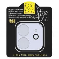 Защитное стекло на камеру Full Block (тех.пак) для Apple iPhone 12 (6.1")