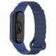 Ремінець Dual-color Magnetic для Xiaomi Mi Band 7/6/5/4/3 Navy Blue / Blue