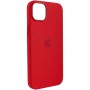 Чохол Silicone case (AAA) full with Magsafe для Apple iPhone 13 Pro Max (6.7") Червоний / Red