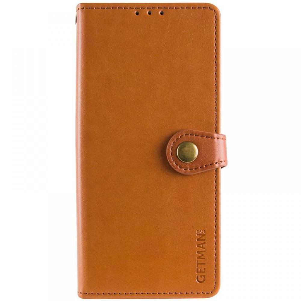 Шкіряний чохол-книжка GETMAN Gallant (PU) для Samsung Galaxy A17 4G/5G Коричневий