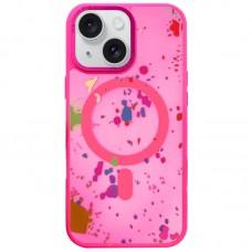 Чохол TPU+PC Flush with MagSafe для Apple iPhone 13 (6.1") Barbie Pink