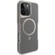 TPU+PC чохол Metal Buttons with MagSafe Carbon Ring для Apple iPhone 16 Pro Max (6.9") Сірий
