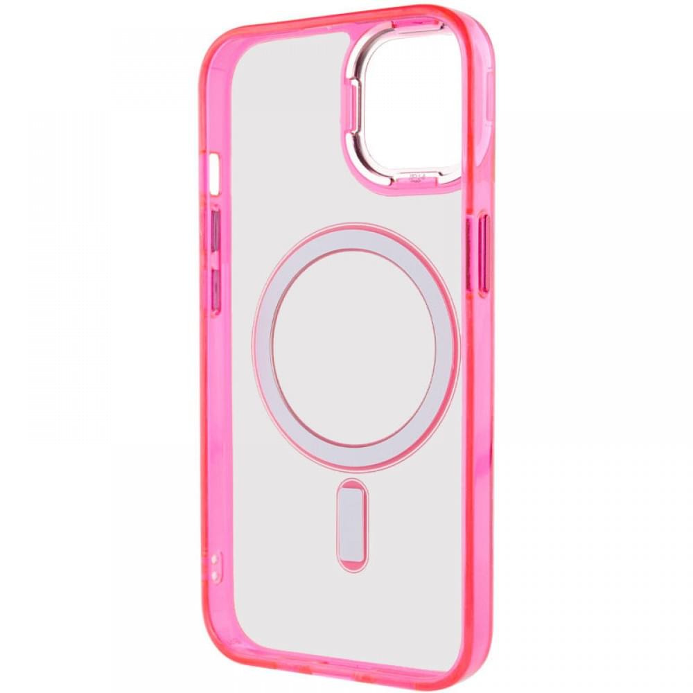 Чохол TPU Iris with MagSafe для Apple iPhone 12 Pro Max (6.7") Малиновий